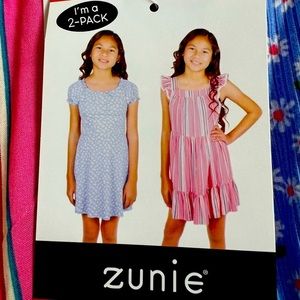 Zunie Girl 2-Pk Summer  Dress Available in Medium & Large